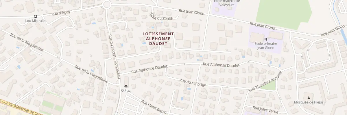 Plan du 173 Rue Alphonse DAUDET à Fréjus