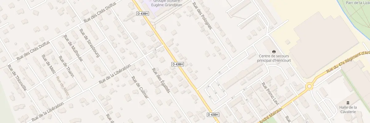 Plan du 23 Rue Faubourg de Montbeliard à Héricourt
