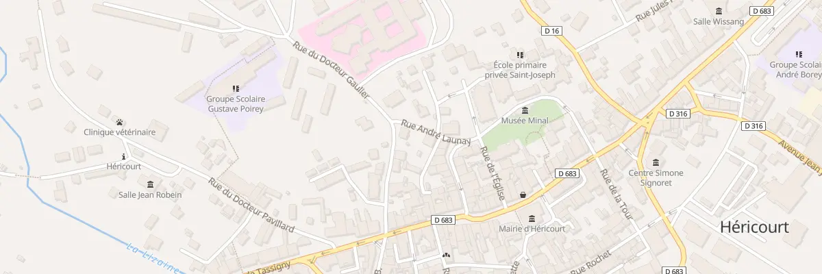 Plan du 10 Rue du Docteur Gaulier à Héricourt