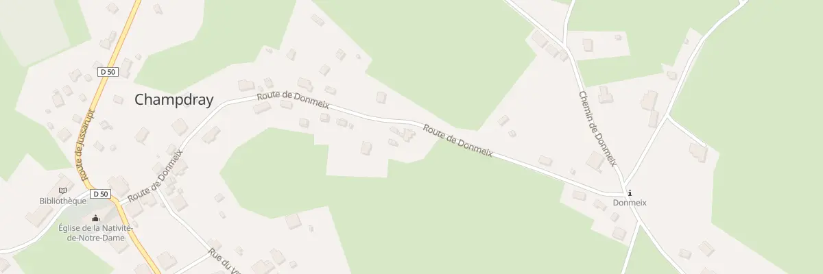 Plan du 22 Rte de Donmeix à Champdray