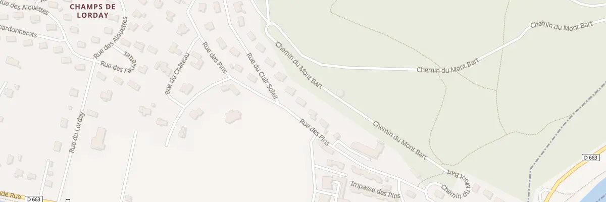 Plan du 6 Rue des Pins à Bavans