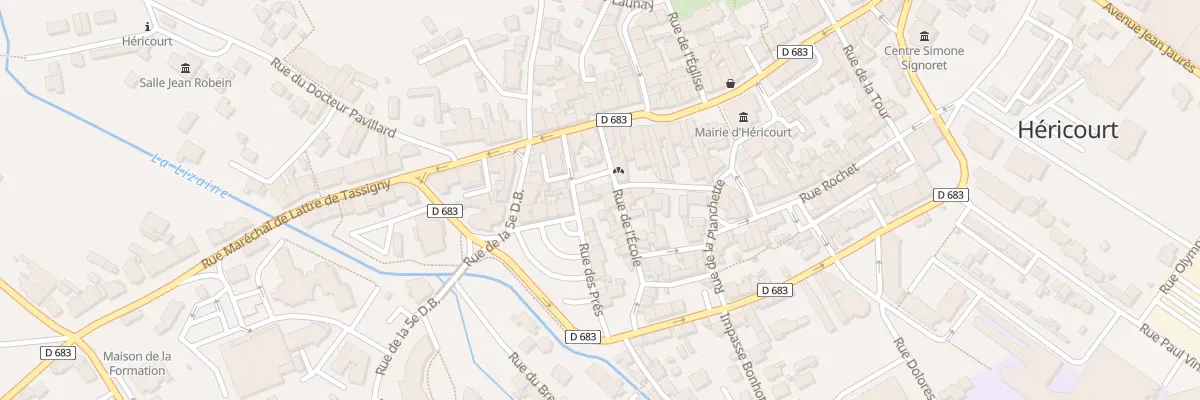 Plan du 8 Rue de l’Ecole - Hericourt à Héricourt