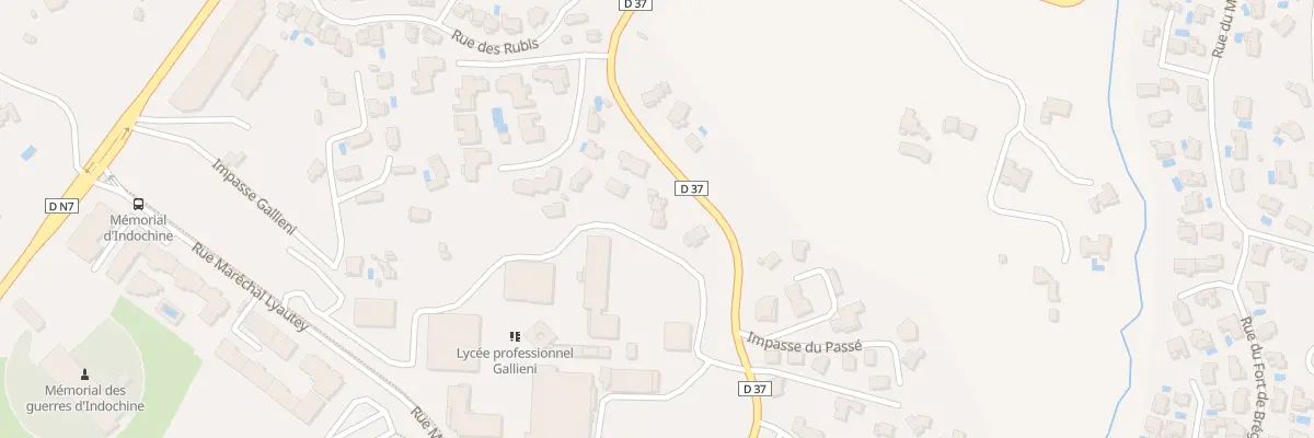 Plan du 1197 Av Henri GIRAUD à Fréjus