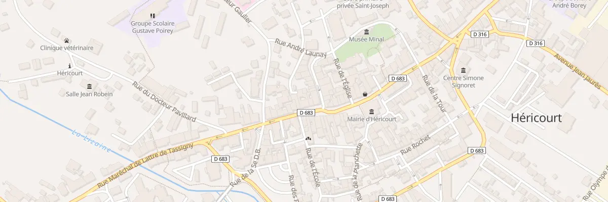 Plan du 13 Rue du Général de Gaulle à Héricourt