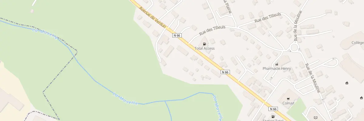 Plan du 40 Av de Verdun au Thillot