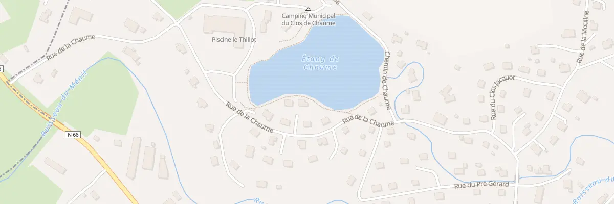 Plan du 20 Rue de la Chaume au Thillot