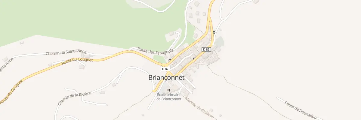 Plan du 10 Rte Départementale à Briançonnet