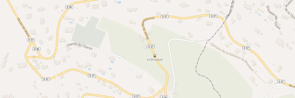 Plan du 595 Le Brusquet à Callian