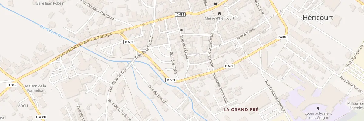 Plan du 20 Rue de l’Ecole - Hericourt à Héricourt