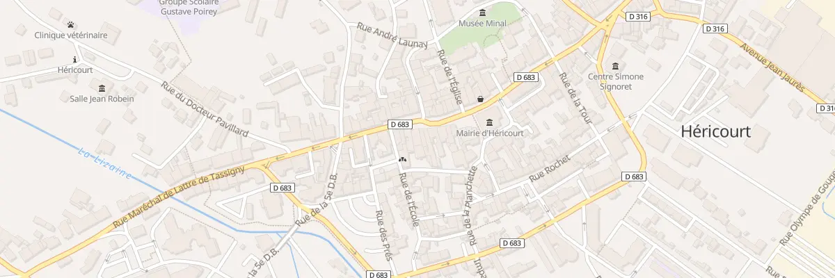 Plan du 18 Rue du Général de Gaulle à Héricourt