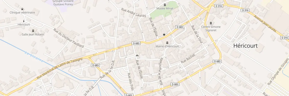 Plan du 20 Rue du Général de Gaulle à Héricourt