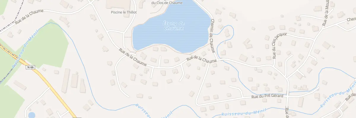 Plan du 16 Rue de la Chaume au Thillot