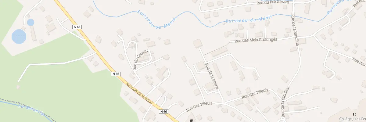 Plan du 13 Rue des Tilleuls au Thillot