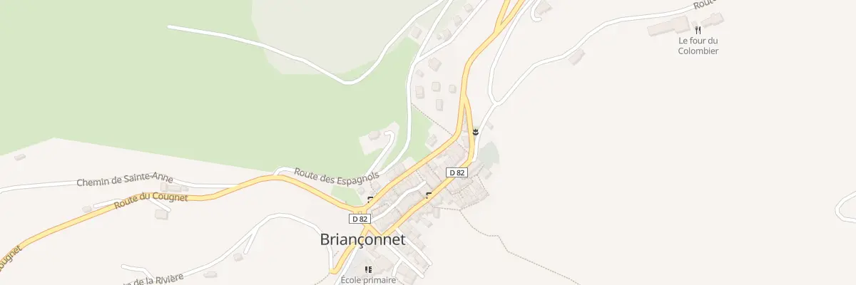 Plan du 11 Rte Départementale à Briançonnet