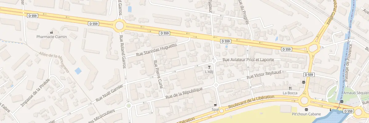 Plan du 181 Rue Aviat Priol et Laporte à Fréjus