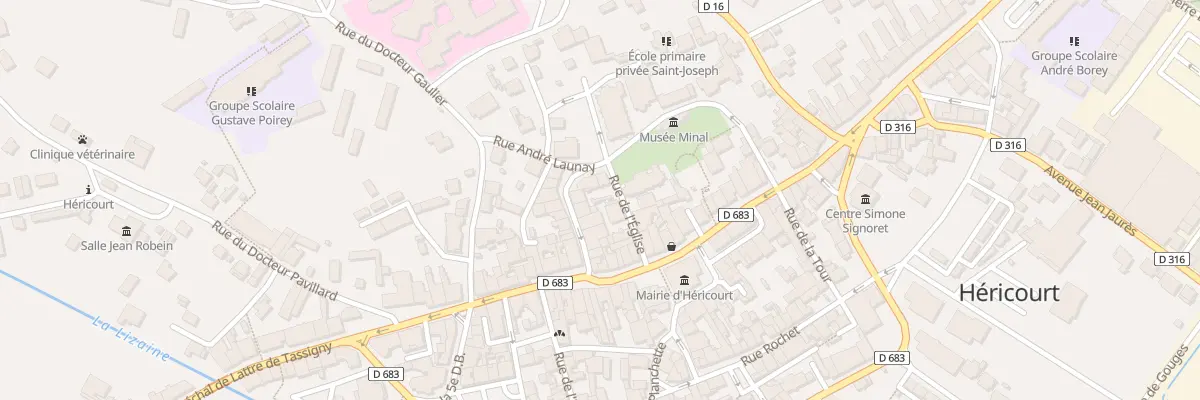 Plan du 9 Rue de l’Eglise à Héricourt