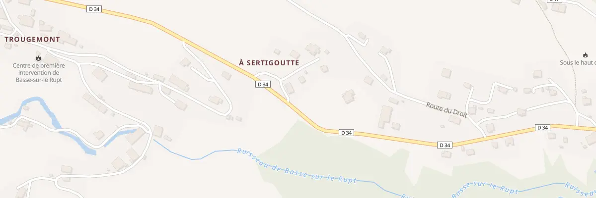 Plan du 1 Cd 34 de Planois à Basse-sur-le-Rupt