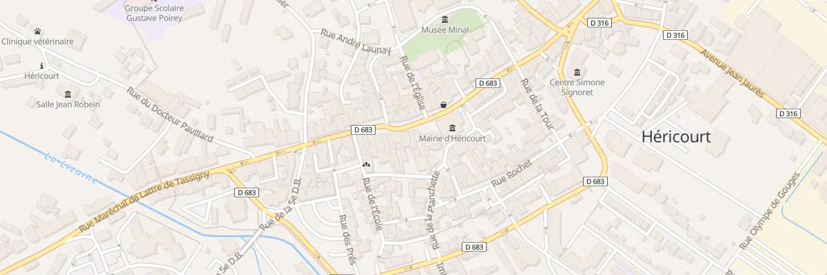 Plan du 32 Rue du Général de Gaulle à Héricourt