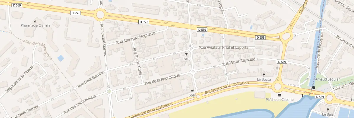 Plan du 206 Rue Aviat Priol et Laporte à Fréjus