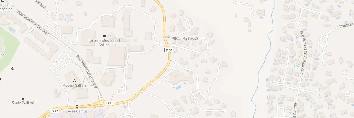 Plan du 1000 Av Henri GIRAUD à Fréjus