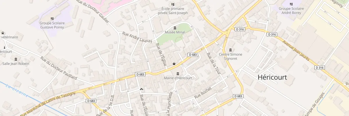 Plan du 37 Rue du Général de Gaulle à Héricourt