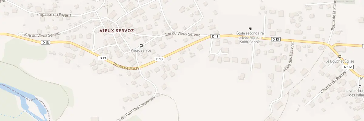 Plan du 829 Rte de Passy à Servoz