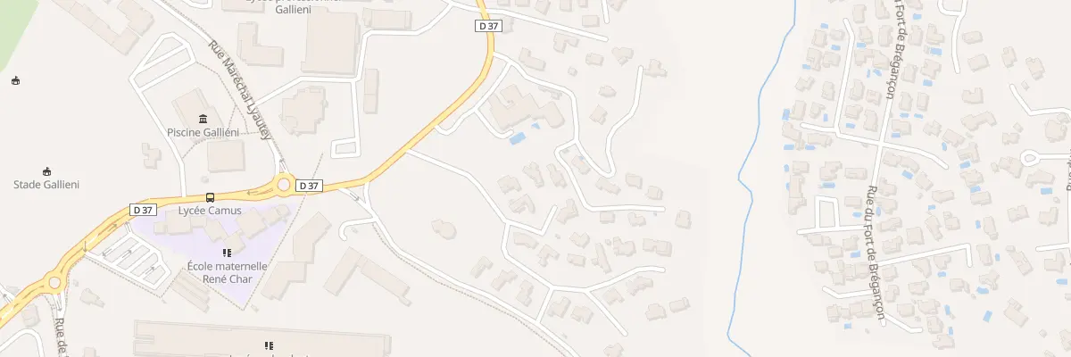 Plan du 73 Imp des ROSEAUX à Fréjus
