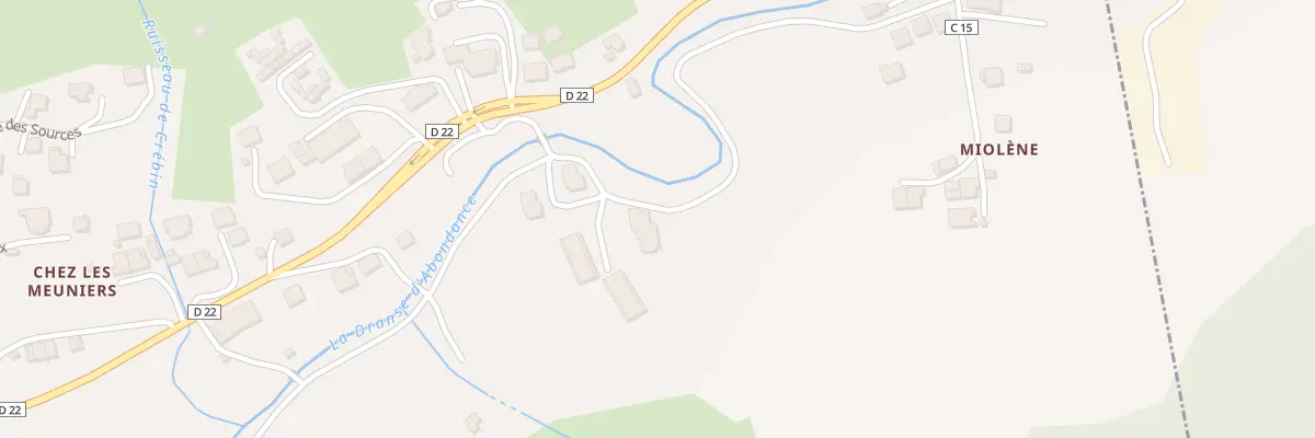 Plan du 85 Imp de l’Eterlou à Abondance