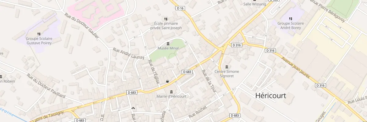 Plan du 47 Rue du Général de Gaulle à Héricourt