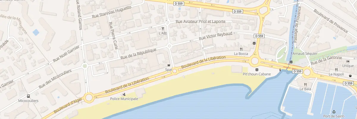 Plan du 205 Bd de la LIBERATION à Fréjus