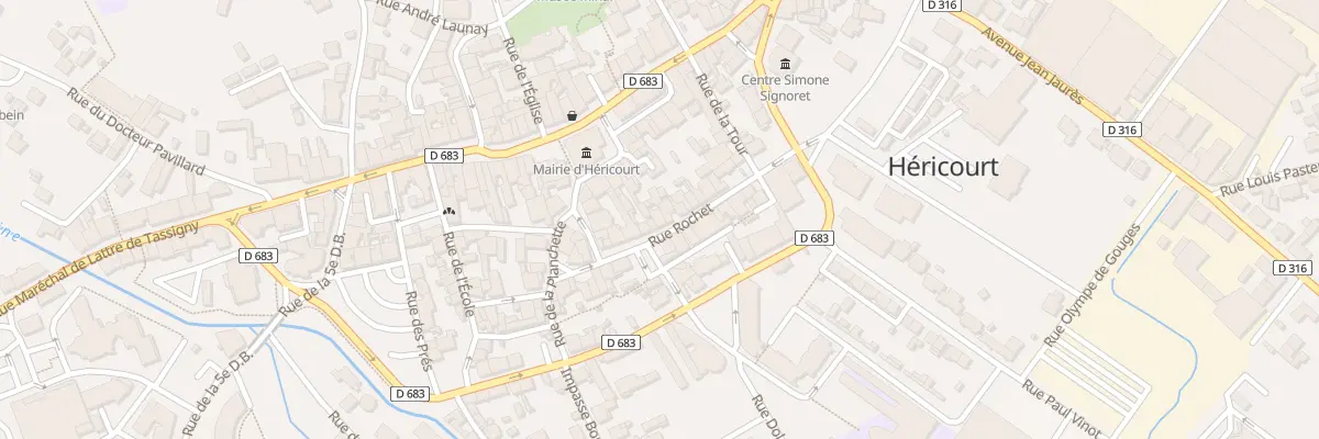 Plan du 23 Rue Rochet à Héricourt