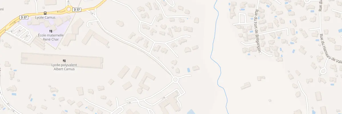 Plan du 46 Imp du PETIT BOIS à Fréjus