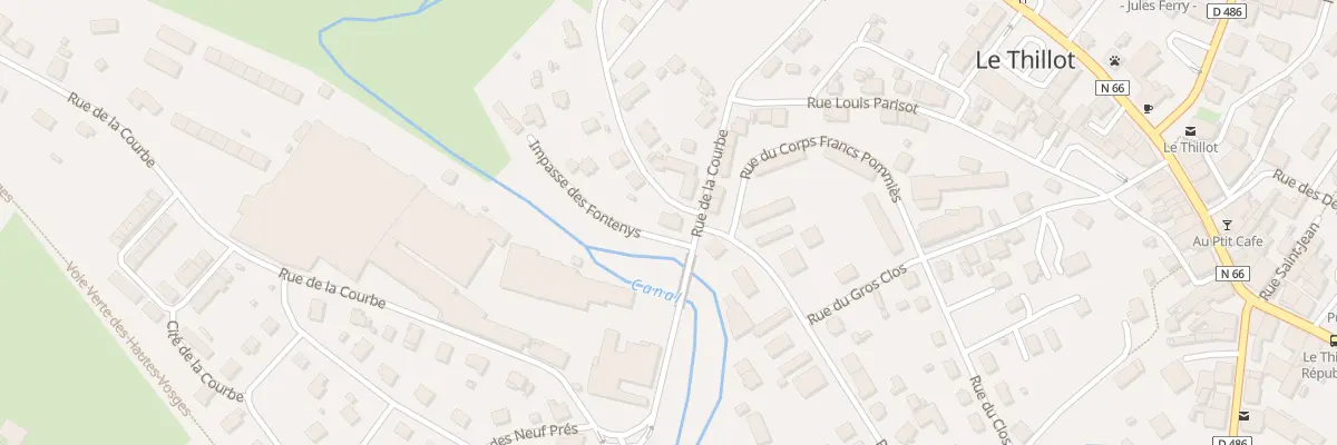 Plan du 8 Rue de la Courbe au Thillot