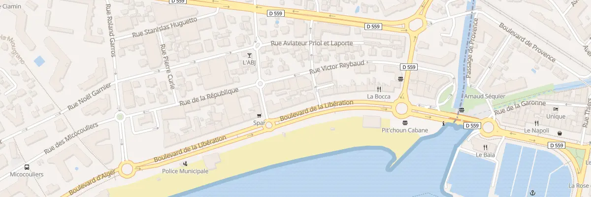 Plan du 245 Bd de la LIBERATION à Fréjus