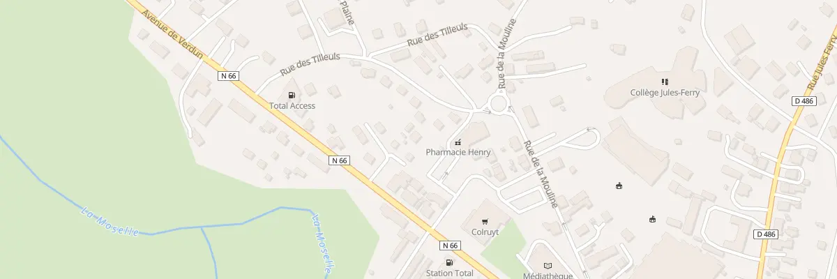 Plan du 6 Rue des Tilleuls au Thillot