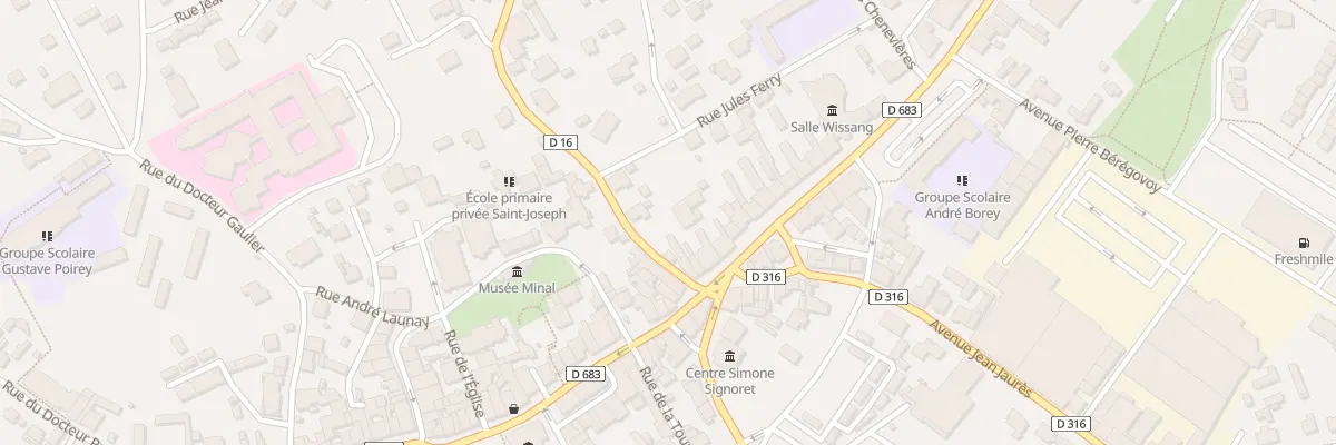 Plan du 3 Av Leon Jouhaux à Héricourt