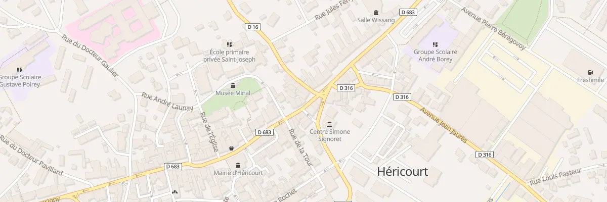 Plan du 63 Rue du Général de Gaulle à Héricourt