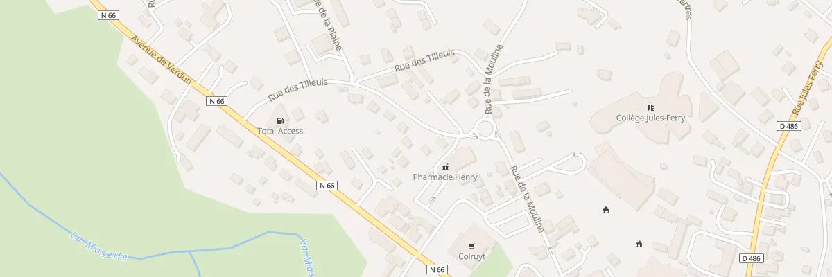 Plan du 8 Rue des Tilleuls au Thillot