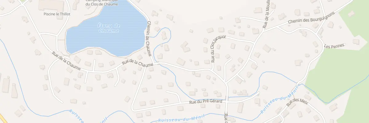 Plan du 8 Rue de la Chaume au Thillot