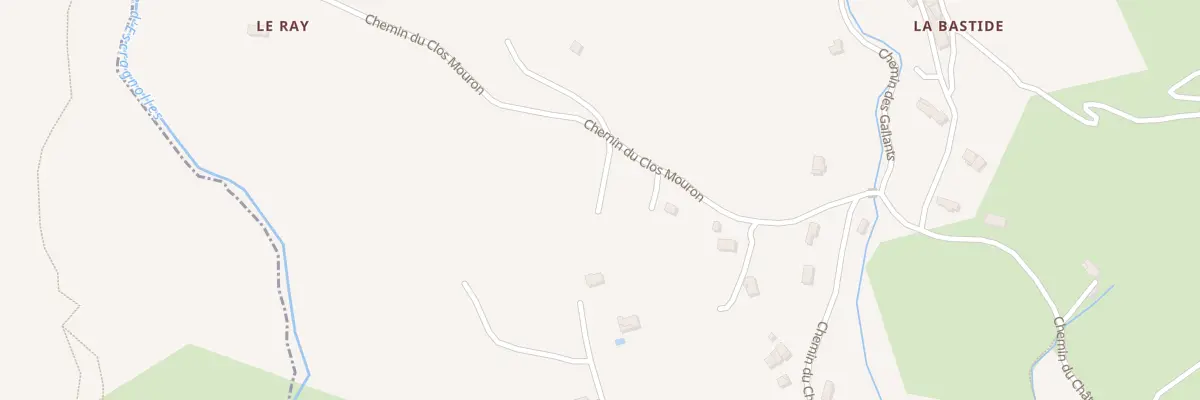Plan du 225 Che du Clos Mouron à Escragnolles