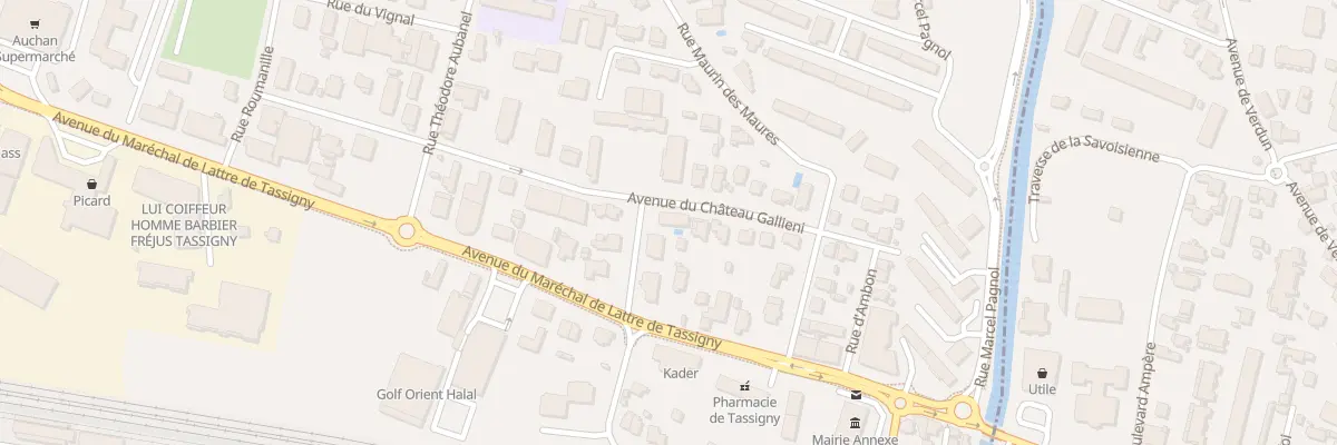 Plan du 336 Av du CHATEAU GALLIENI à Fréjus