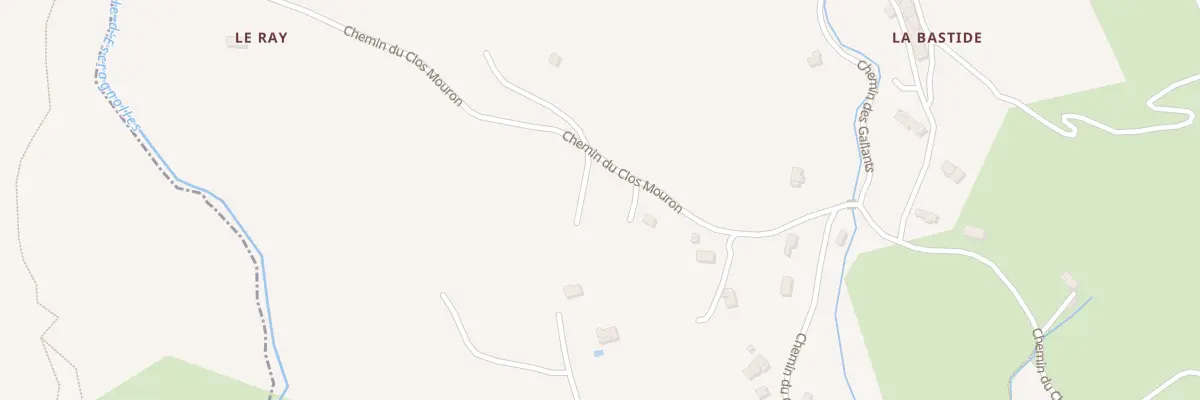 Plan du 201 Che du Clos Mouron à Escragnolles