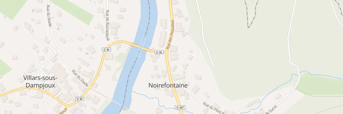 Plan du 2A Rue du Relais Postal à Noirefontaine