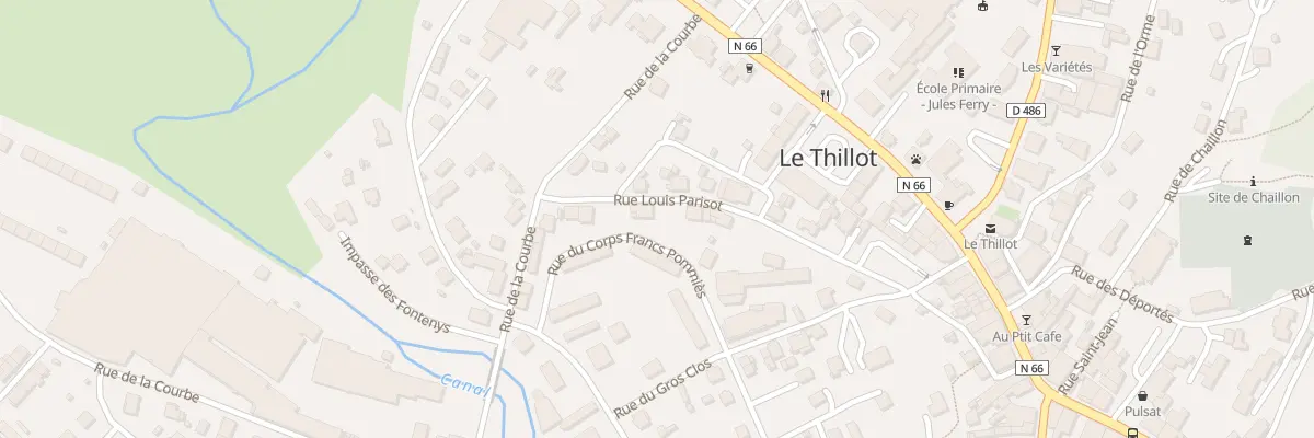 Plan du 13 Rue Louis Parisot au Thillot