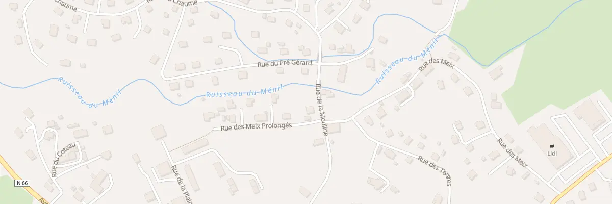 Plan du 45 Rue de la Mouline au Thillot
