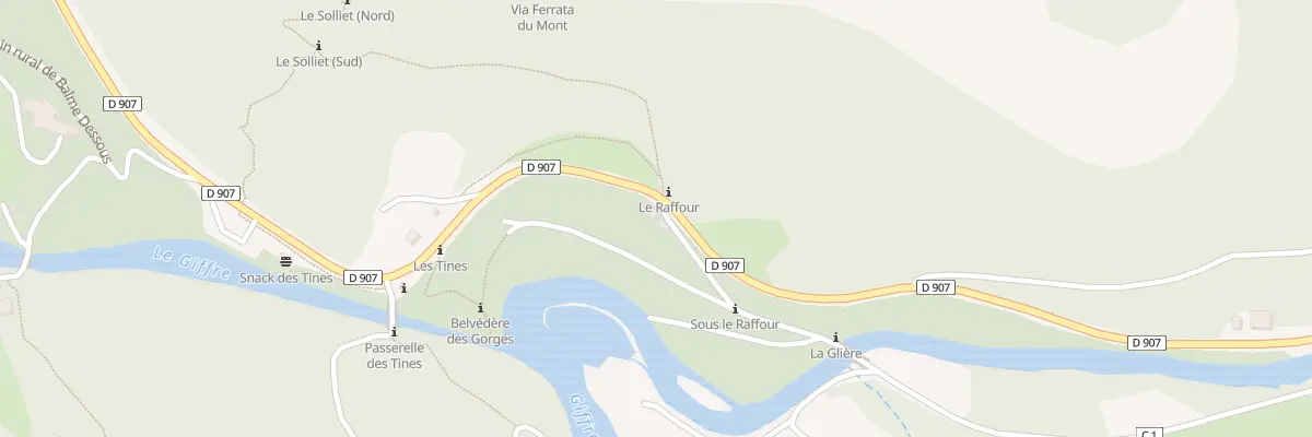 Plan du 619 Rte des Tines à Sixt-Fer-à-Cheval