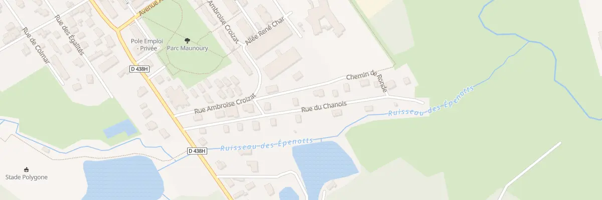 Plan du 3 Rue du Chanois à Héricourt