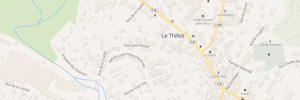 Plan du 9 Rue Louis Parisot au Thillot