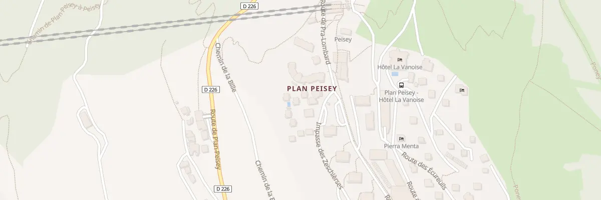 Plan du 16 Imp des Zeschièrses à Peisey-Nancroix