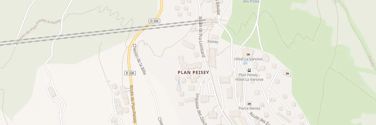 Plan du 330 Rte de Pra-Lombard à Peisey-Nancroix